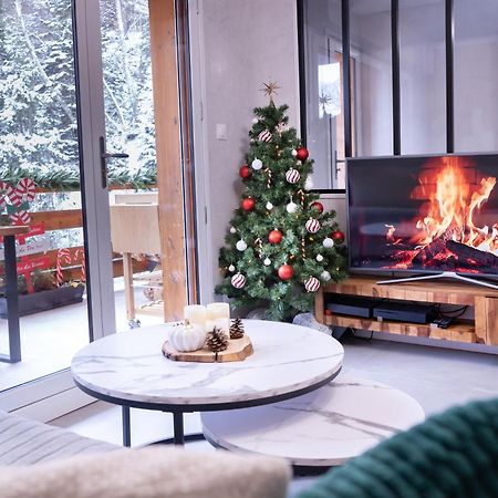 Studio Cabine Au Loup Blanc Avec Vue Mont Blanc แซ็งต์-แฌร์เวส์-เลส์-แบ็งส์ ภายนอก รูปภาพ