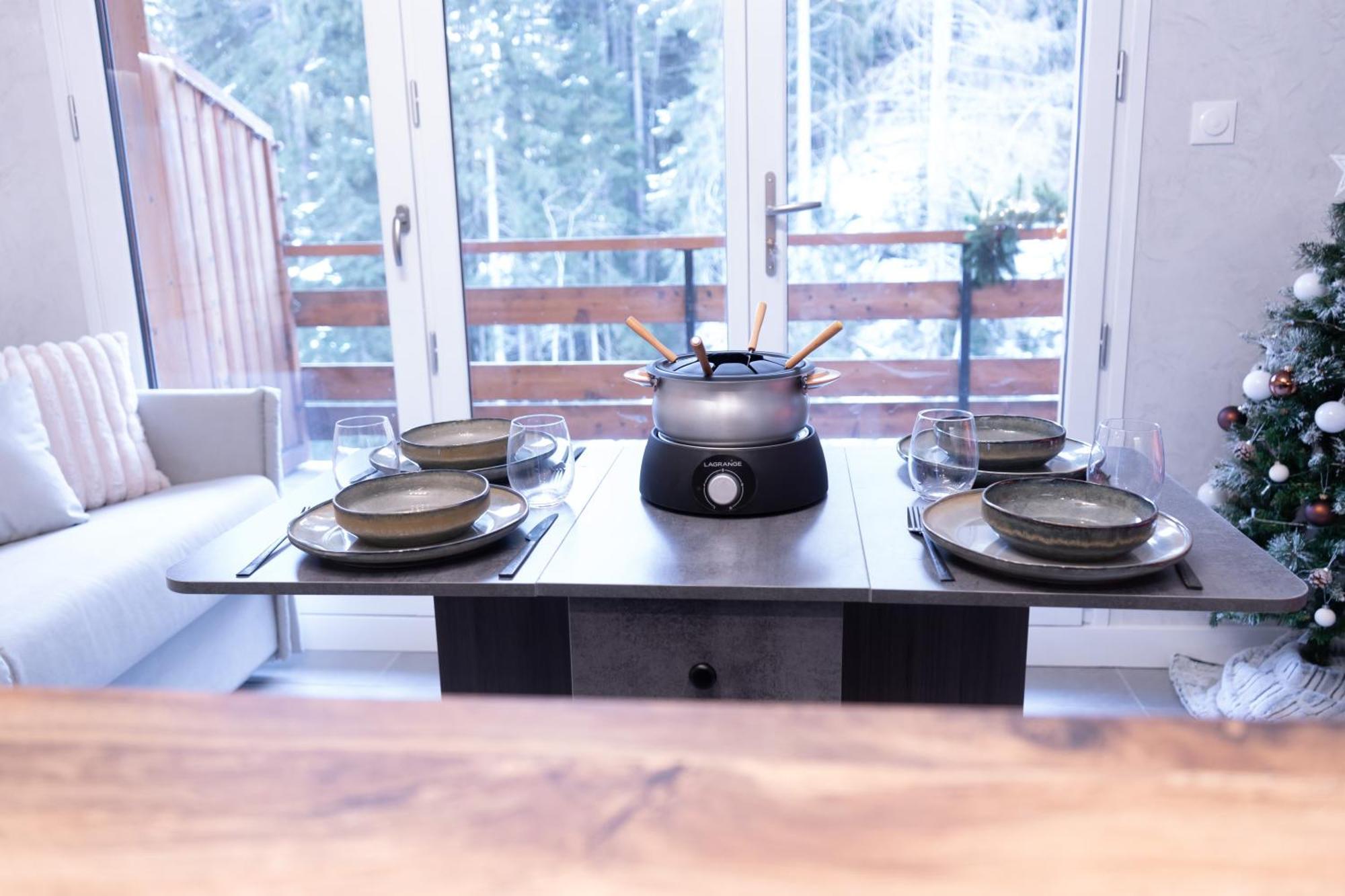 Studio Cabine Au Loup Blanc Avec Vue Mont Blanc แซ็งต์-แฌร์เวส์-เลส์-แบ็งส์ ภายนอก รูปภาพ