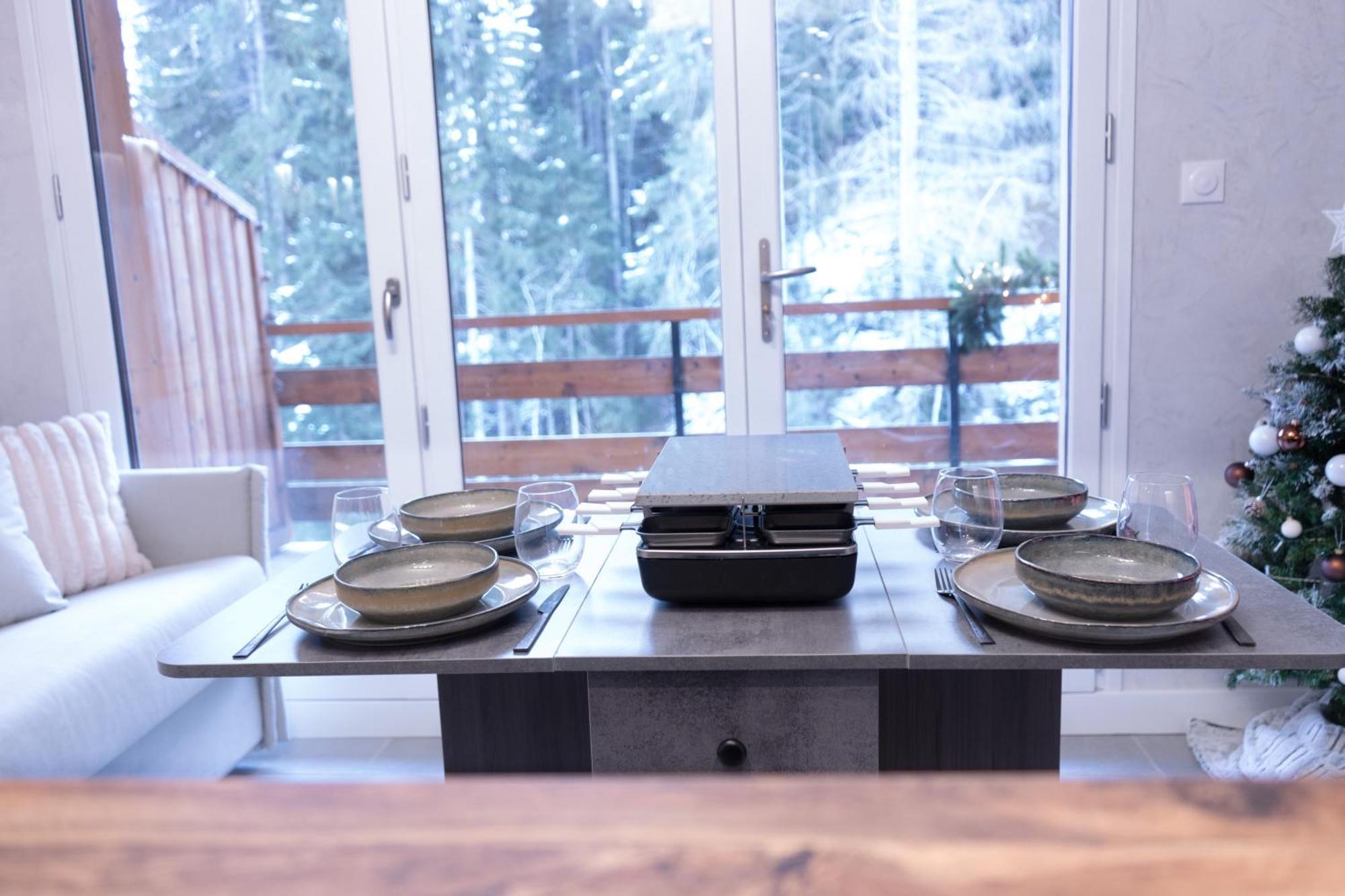 Studio Cabine Au Loup Blanc Avec Vue Mont Blanc แซ็งต์-แฌร์เวส์-เลส์-แบ็งส์ ภายนอก รูปภาพ