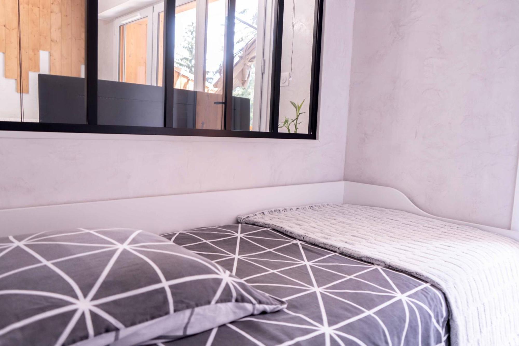 Studio Cabine Au Loup Blanc Avec Vue Mont Blanc แซ็งต์-แฌร์เวส์-เลส์-แบ็งส์ ภายนอก รูปภาพ